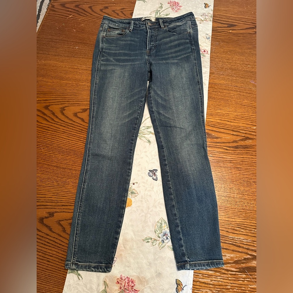 Free People Dark Blue Skinny Jeans